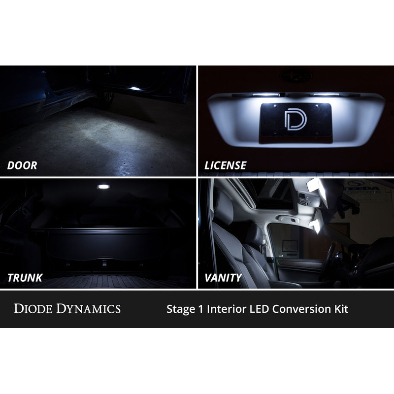  Diode Dynamics - Interior LED Kit for 2003-2009 Toyota 4Runner, Cool White Stage 1